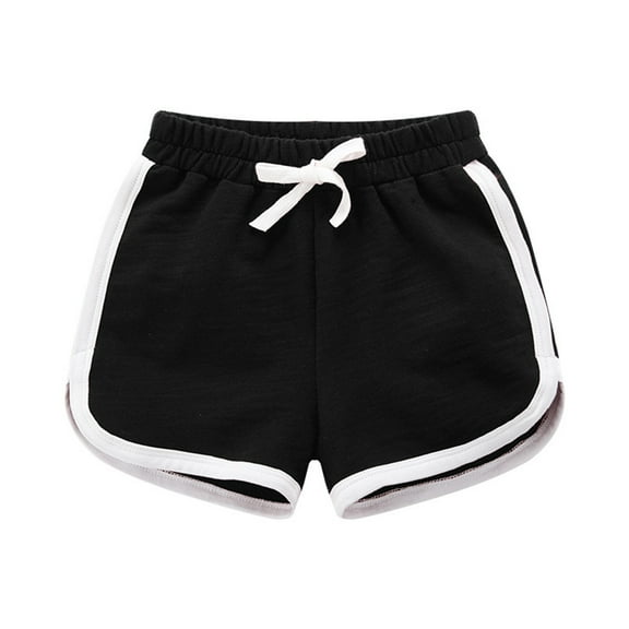 WOYY Big Girls Active Athletic Running Shorts Cotton Casual Pull-On Shorts, Sizes 1-14