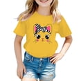 thumbnail image 1 of WOYY Big Girls Cute Graphic T-Shirt Cartoon Cat Print Cotton Short Sleeve T Shirt, 1 of 4