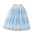 thumbnail image 1 of WOYY Big Girls Embroidery Ballet Dance Skirt Party Princess Tutu Skirt, Sizes 3-14, 1 of 4