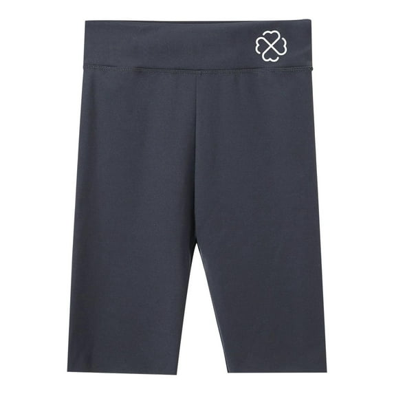 WOYY Big Girls High Rise Athletic Shorts Quick Drying Stretch Pull-On Biker Shorts, Sizes 12-14Y