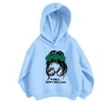thumbnail image 1 of WOYY Big Girls Hoodie Figure Print Hooded Sweatshirt with Long Sleeves, Sizes 9-10, 1 of 2