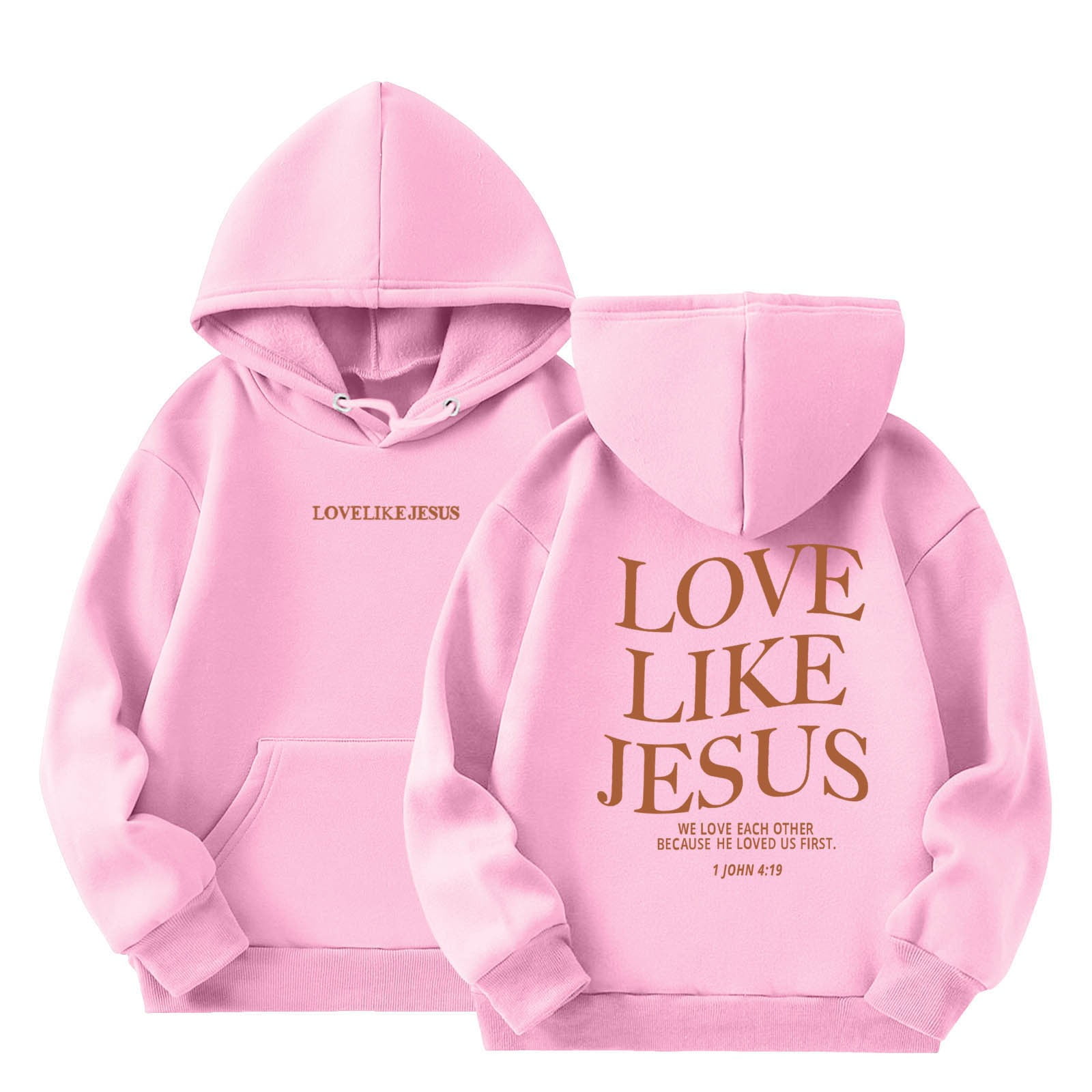 Big Girls Casual Hoodie Letter Flower Printed Hooded Sweatshirt