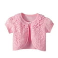 thumbnail image 1 of WOYY Big Girls Lace Princess Cardigan Top Summer Short Sleeve Shirt, Sizes 7-8Y, 1 of 5