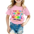 thumbnail image 1 of WOYY Big Girls Last Day of School Shirt Letter Print Short Sleeve Summer Tee Shirt, 1 of 3