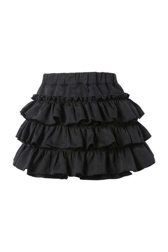 Big Girls Layered Skirt Casual Party High Waist A-Line Skirt, Sizes 1-12