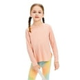 thumbnail image 1 of WOYY Big Girls Long Sleeve Sports Active T-Shirt Breathable Tee T Shirt, Sizes 5-16, 1 of 3