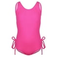 thumbnail image 1 of WOYY Big Girls One-Piece Swimsuit Solid Color Strap Beach Bathing Suit Swimwear, 1 of 5
