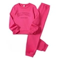 thumbnail image 1 of WOYY Big Girls Outfits California Printed Crewneck Sweatshirt Sweatpants Set, Sizes 9-10, 1 of 2