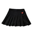 thumbnail image 1 of WOYY Big Girls Pleated Skirt Solid Color School Casual Skater Skirt, Sizes 1-14, 1 of 3
