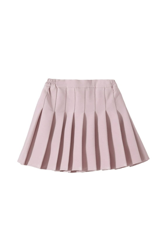 Big Girls Pleated Tennis Skirt High Waisted Athletic A-Line Skorts, Sizes 11-12