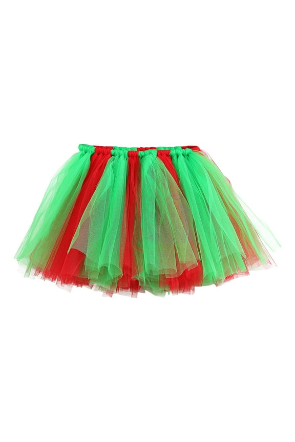 Big Girls Carnival Tutu Skirt Rainbow Ballet Dance Tulle Skirt for Kids, Sizes 8-10