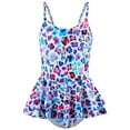thumbnail image 1 of WOYY Big Girls Scale Print Ruffle One-Piece Swimsuit Bathing Suit, Sizes 4-12, 1 of 4