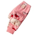 thumbnail image 1 of WOYY Big Girls Sleep Pants Cartoon Thick Warm Pajama Bottoms Homewear Trousers, 1 of 3