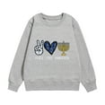 thumbnail image 1 of WOYY Big Girls Sweatshirt Hanukkah Menorah Crewneck Pullover Top Clothes for Girl, Sizes 10-12, 1 of 2