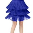thumbnail image 1 of WOYY Big Girls Tassel Dance Skirt Latin Ballroom Layered Fringe Skirt, Sizes 8-9, 1 of 3