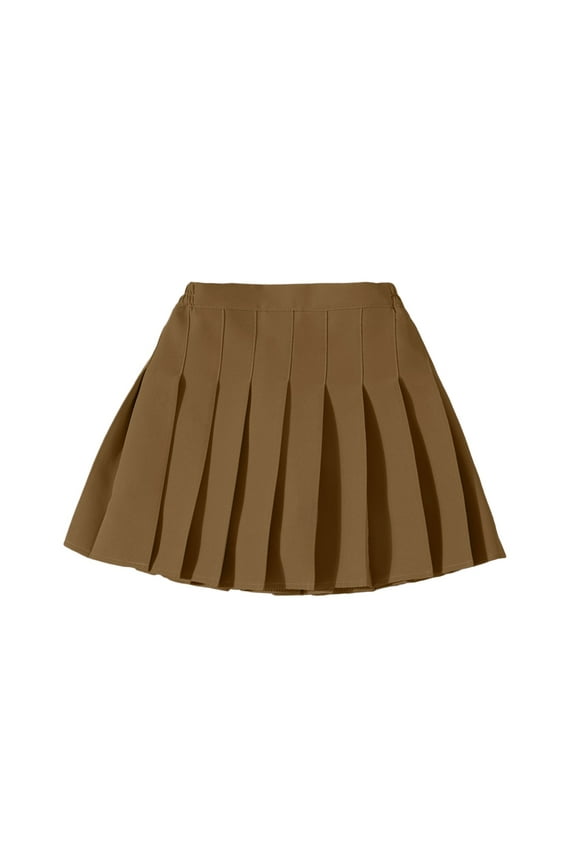 Big Girls Tennis Pleated Skirt Casual High Waist A-Line Skirt, Sizes 3-16