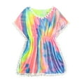thumbnail image 1 of WOYY Big Girls Tie Dye Cover Up Beach Holiday Swimsuit Smock Beachwear, 1 of 5