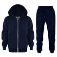 thumbnail image 1 of WOYY Big Girls Tracksuit Solid Zip Up Hoodie and Joggers Sports Outfits, Sizes 9-10, 1 of 8