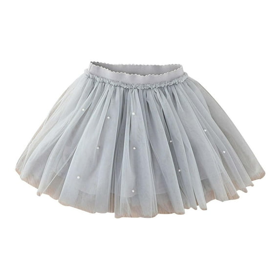 WOYY Big Girls Summer Tutu Skirt High Waisted Mesh Tulle Skirt Petticoat, Sizes 8-9
