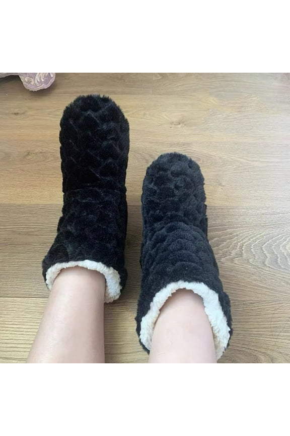 Bootie Slippers For Women Winter Warm Slipper Non Slip Indoor Outdoor House Shoes