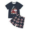 thumbnail image 1 of WOYY Boy's Summer Casual Outfits Graphic Short Sleeve T-Shirt Shorts Set Children's Clothes Sets, Sizes 3-4, 1 of 4