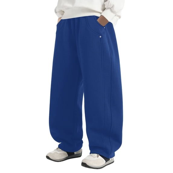 WOYY Boys Baggy Sweatpants Casual Athletic Joggers Everyday Comfort Trousers, Sizes 4-15