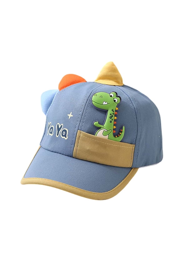 Boys Baseball Cap Cartoon Prints Adjustable Snapback Hat Kids Sun Protection Sun Hat