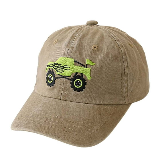 WOYY Boys Baseball Cap Vintage Trucker Adjustable Snapback Hat Sun Hat With UPF 50+