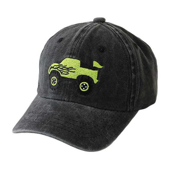 WOYY Boys Baseball Cap Vintage Trucker Adjustable Snapback Hat Sun Hat With UPF 50+
