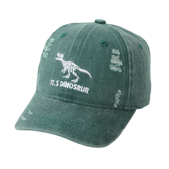WOYY Boys Baseball Cap With Dinosaur Print Adjustable Sun Hat With UPF 50  Snapback Hat