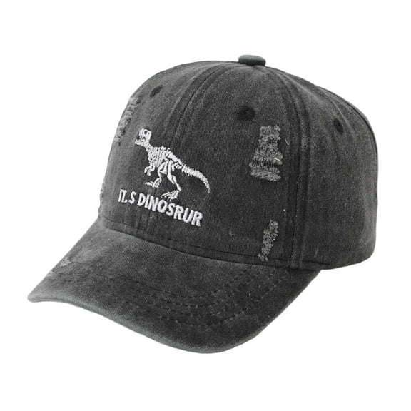 WOYY Boys Baseball Cap With Dinosaur Print Adjustable Sun Hat With UPF 50+ Snapback Hat