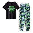 thumbnail image 1 of WOYY Boys Camo Print Outfits Short Sleeve T-Shirt Pants Dailywear for Kids, Sizes 3-14, 1 of 2
