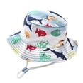 thumbnail image 1 of WOYY Boys Cartoon Print UPF 50+ Bucket Hat Breathable Sun Protection Sun Hat for Kids, 1 of 2