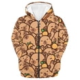 thumbnail image 1 of WOYY Boys Cute Capybara Print Zip Up Hoodie Casual Cozy Hooded Sweatshirt Top, Sizes 18-24 Months, 1 of 2
