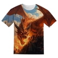 thumbnail image 1 of WOYY Boys Dragon T-Shirt Graphic Tee Casual Short Sleeve T Shirt Top, Sizes 2-13, 1 of 3