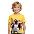thumbnail image 1 of WOYY Boys Easter Rabbit T Shirt Cute Short Sleeve Graphic Tee Kids Soft T-Shirt, Sizes 1-13, 1 of 3