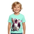 thumbnail image 1 of WOYY Boys Easter T-Shirt Bunny Print Short Sleeve Graphic Tee Cute Kids T Shirt, Sizes 1-13, 1 of 3