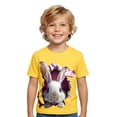 thumbnail image 1 of WOYY Boys Easter T-Shirt Bunny Print Short Sleeve Graphic Tee Cute Kids T Shirt, Sizes 1-13, 1 of 3