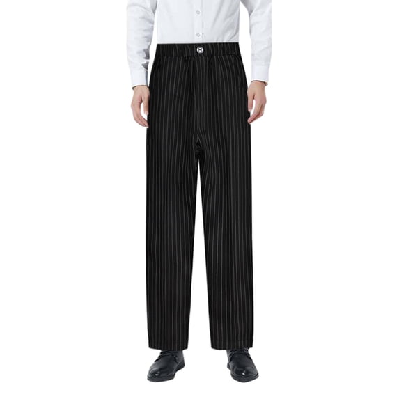 WOYY Boys Flat Front Dress Pants School Uniform Formal Elastic Waist Straight Fit Pants