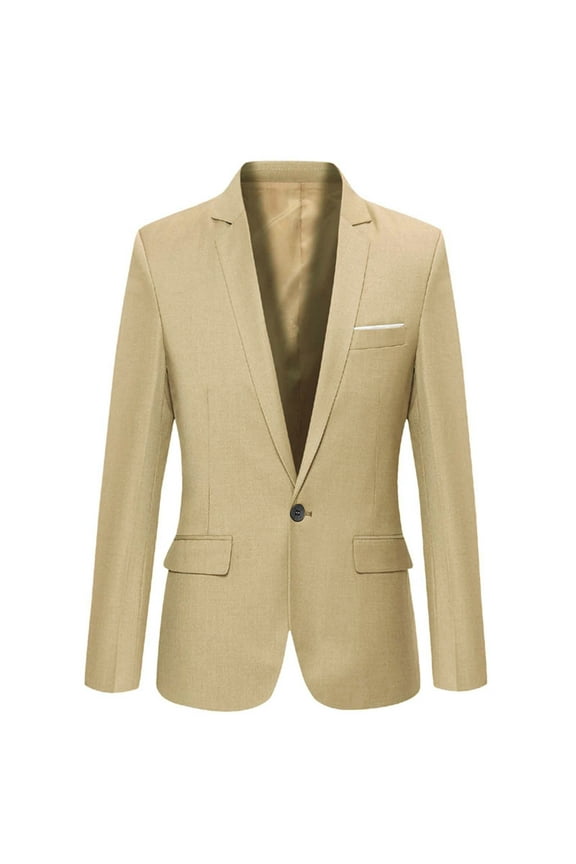 Boys Formal Suit Jacket Fitted Single- Blazer for Wedding Party, Sizes 10-17