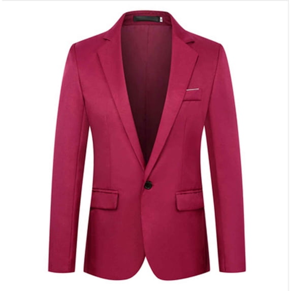 WOYY Boys Formal Suit Jacket Fitted Single- Blazer for Wedding Party, Sizes 10-17
