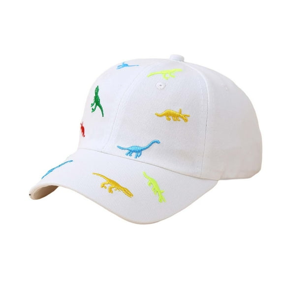 WOYY Boys Girls Baseball Cap Dinosaur Embroidery Snapback Hat Cotton Unisex Sun Hat