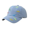 thumbnail image 1 of WOYY Boys Girls Baseball Cap Dinosaur Embroidery Snapback Hat Cotton Unisex Sun Hat, 1 of 6