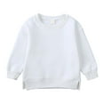 thumbnail image 1 of WOYY Boys Girls Casual Sweatshirt Kids Solid Crewneck Pullover Sweatshirts, Sizes 4-5T, 1 of 3