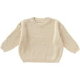 thumbnail image 1 of WOYY Boys Girls DIY Long Sleeve Sweater Knit Crewneck Pullover for Kids, Sizes 6-12M, 1 of 3