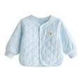 thumbnail image 1 of WOYY Boys Girls Lightweight Down Coat Fall Winter Button Front Quilted Jacket, Sizes 18-24M, 1 of 2