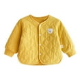 thumbnail image 1 of WOYY Boys Girls Lightweight Down Coat Fall Winter Button Front Quilted Jacket, Sizes 18-24M, 1 of 2