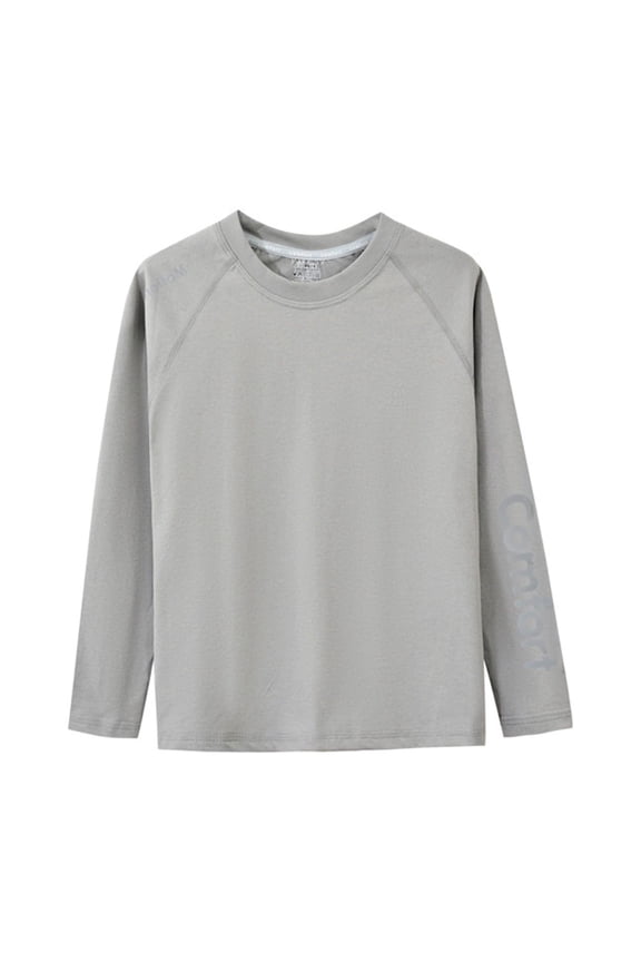 Boys Girls Quick Drying Long Sleeve T Shirt Versatile Training Tee Base Layer Shirt