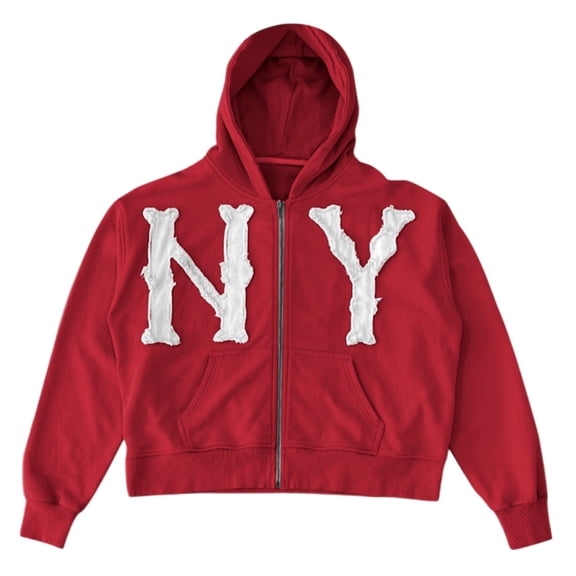 WOYY Boys Girls Zip Up Jacket Y2K Hooded Sweatshirt Casual Activewear Hoodie Streetwear