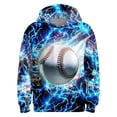 thumbnail image 1 of WOYY Boys Graphic Hoodie Casual Athletic Long Sleeve Pullover Sweatshirt Activewear, Blue, 1 of 2